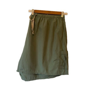 Denim 24/7‎ 32W Summer Lightweight Cotton Sage Green Cargo Shorts Coastal Beach